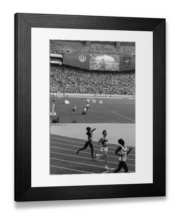 Framed Print : The 1976 Summer Olympics in Montreal, Canada. Pictured, the giant screen at the Olympic Framed Print : The 1976 Summer Olympics in Montreal, Canada. Pictured, the giant screen at the Olympic