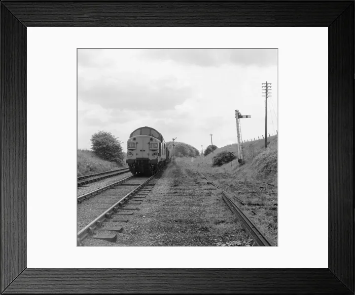 Framed Print : Signal on Castle Eden Village Railway Line in County Durham, England Framed Print : Signal on Castle Eden Village Railway Line in County Durham, England