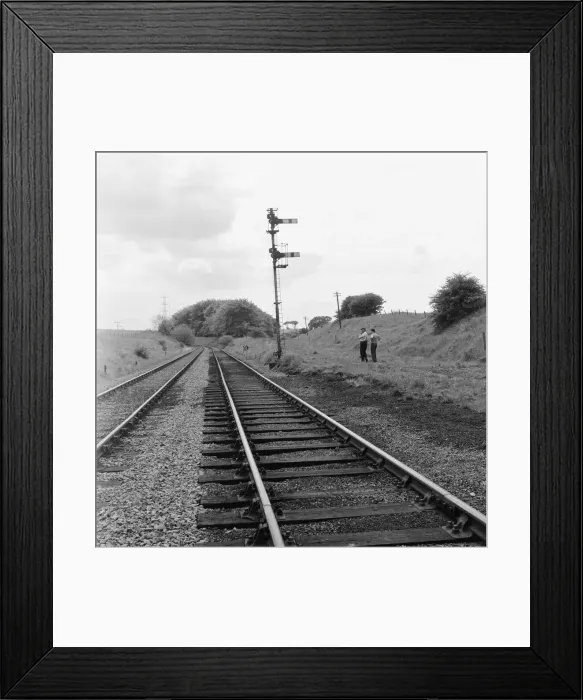 Framed Print : Signal on Castle Eden Village Railway Line in County Durham, England Framed Print : Signal on Castle Eden Village Railway Line in County Durham, England