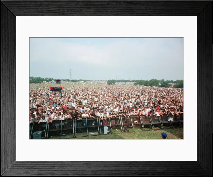 Framed Print : Glastonbury Festival, Worthy Farm, Picton, Somerset. Huge crowds pictured Framed Print : Glastonbury Festival, Worthy Farm, Picton, Somerset. Huge crowds pictured
