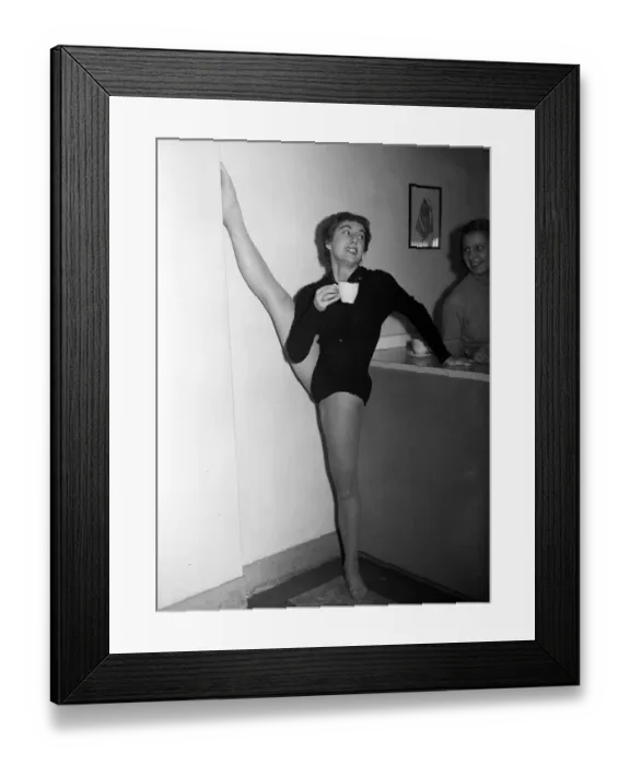Framed Print : Ballerina Gillian Lynne is appearing in the pantomime Goody Two Shoes