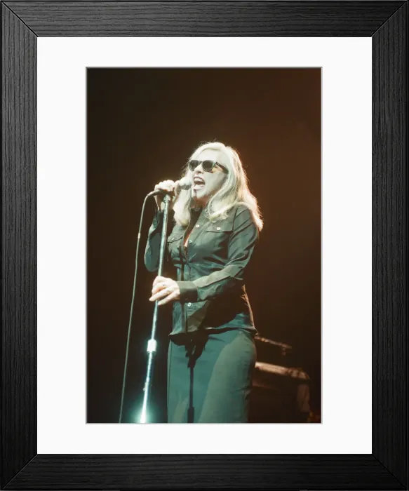 Framed Print : Blondie appear at The Newport Centre Newport, Wales, United Kingdom