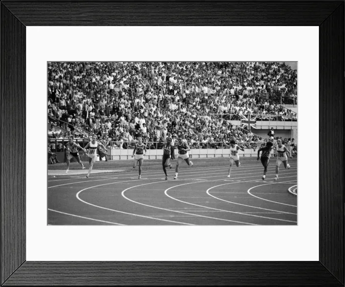Framed Print : The 1976 Summer Olympics in Montreal, Canada. Pictured, the final of the Women Framed Print : The 1976 Summer Olympics in Montreal, Canada. Pictured, the final of the Women