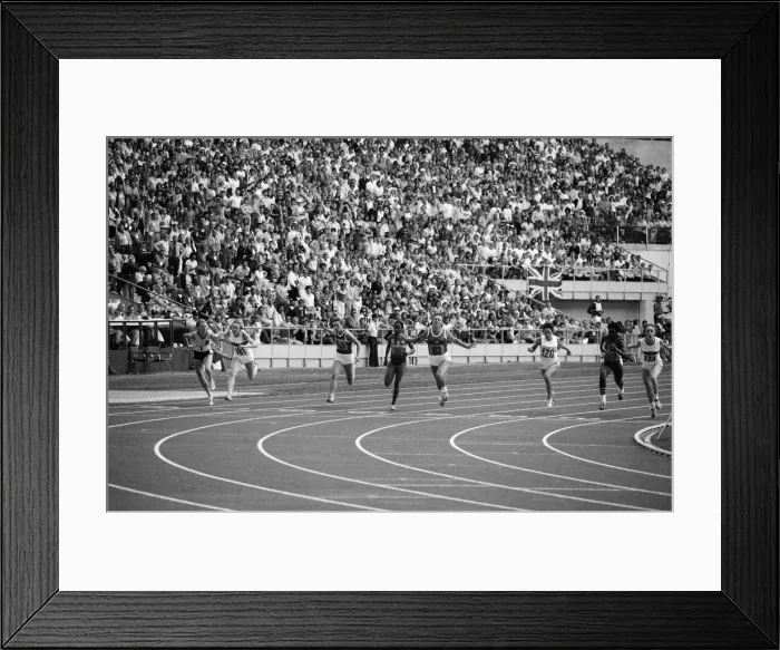 Framed Print : The 1976 Summer Olympics in Montreal, Canada. Pictured, the final of the Women
