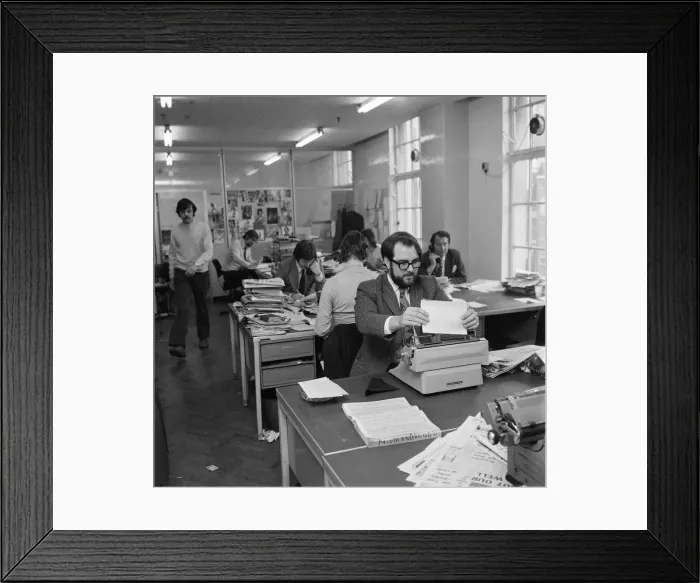 Framed Print : Evening Gazette Newspaper Offices, Circa 1973 Framed Print : Evening Gazette Newspaper Offices, Circa 1973