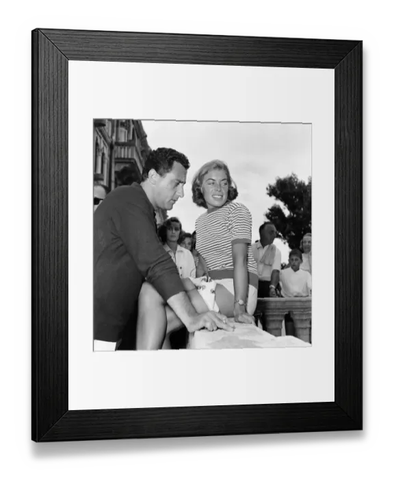 Framed Print : 1956 Venice Film Festival, Friday 31st August 1956. Our Picture Shows