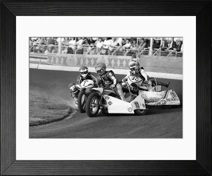 Framed Print : Sidecar Speedway, Smallmead, Reading, Monday 8th June 1992