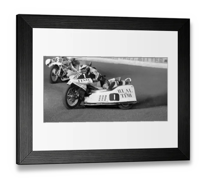 Framed Print : Sidecar Speedway, Smallmead, Reading, Monday 8th June 1992
