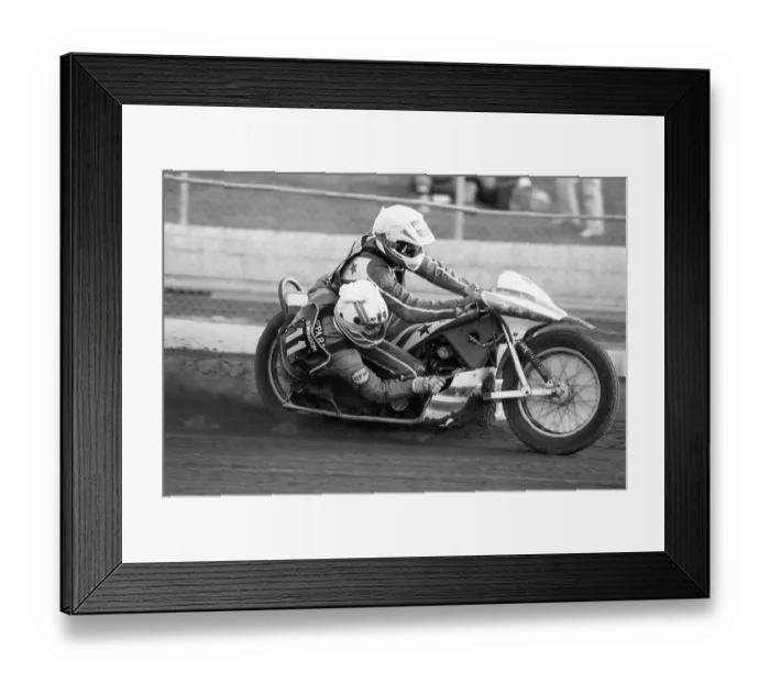 Framed Print : Sidecar Speedway, Smallmead, Reading, Monday 8th June 1992