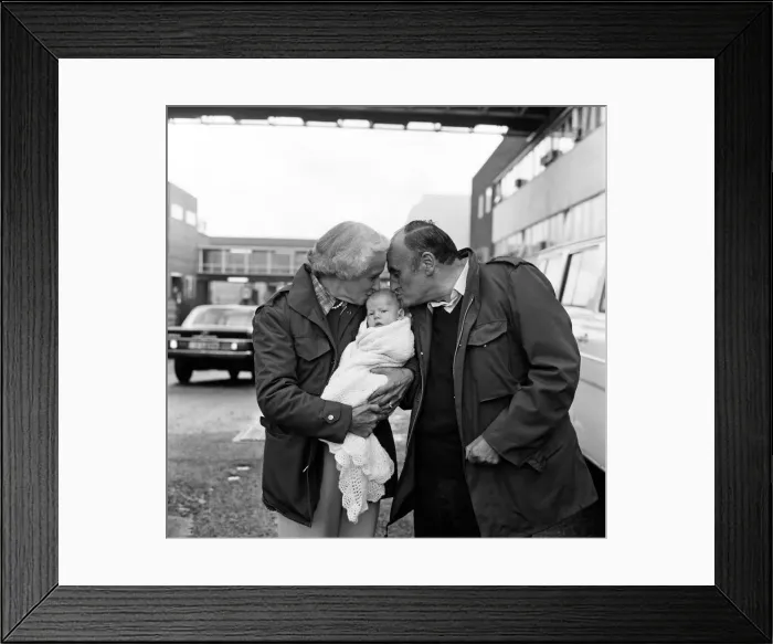 Framed Print : The arrival of the British hostages from Iran at London Airport following the Iran Framed Print : The arrival of the British hostages from Iran at London Airport following the Iran