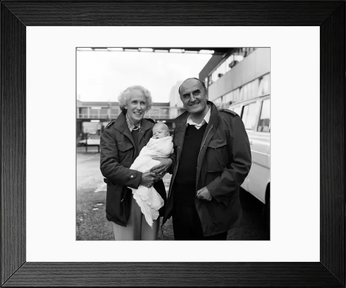 Framed Print : The arrival of the British hostages from Iran at London Airport following the Iran Framed Print : The arrival of the British hostages from Iran at London Airport following the Iran