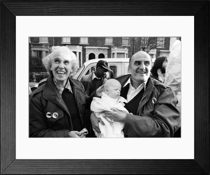Framed Print : The arrival of the British hostages from Iran at London Airport following the Iran Framed Print : The arrival of the British hostages from Iran at London Airport following the Iran