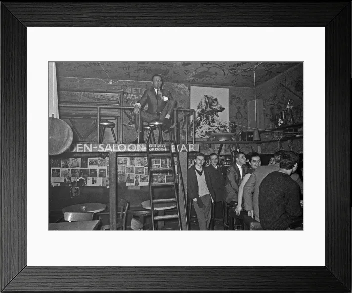 Framed Print : Playboy, film maker and night club owner Rolf Eden, seen here at the Old Eden Saloon Framed Print : Playboy, film maker and night club owner Rolf Eden, seen here at the Old Eden Saloon