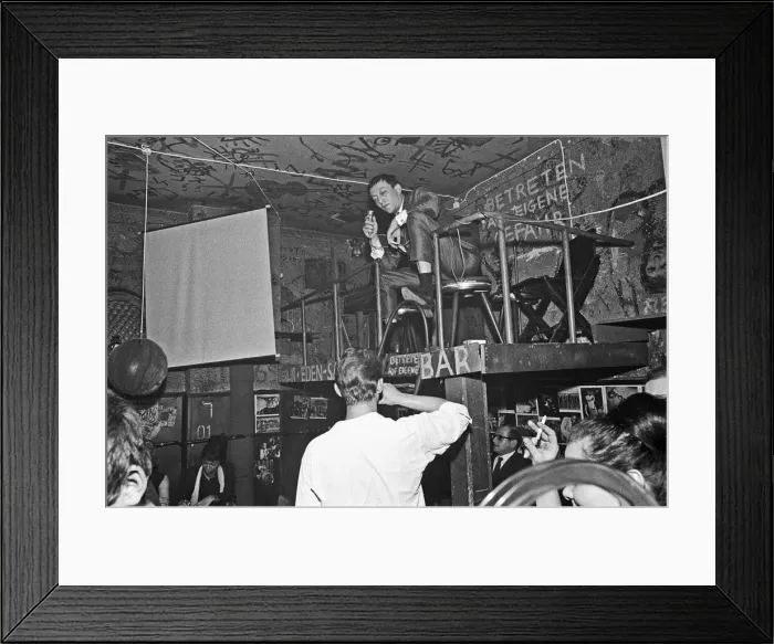 Framed Print : Playboy, film maker and night club owner Rolf Eden, seen here at the Old Eden Saloon Framed Print : Playboy, film maker and night club owner Rolf Eden, seen here at the Old Eden Saloon