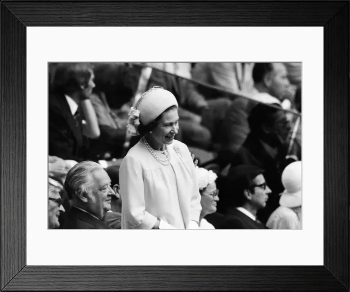 Framed Print : The 1976 Summer Olympics in Montreal, Canada. Pictured, Queen Elizabeth II at the opening Framed Print : The 1976 Summer Olympics in Montreal, Canada. Pictured, Queen Elizabeth II at the opening