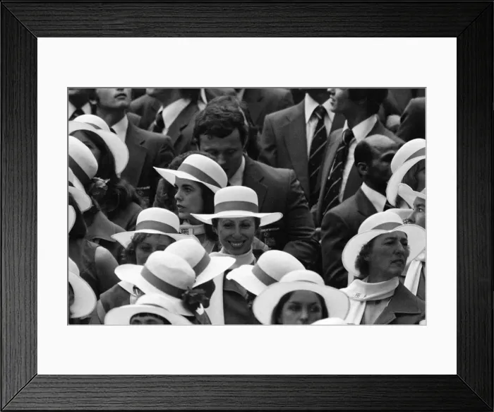 Framed Print : The 1976 Summer Olympics in Montreal, Canada. Pictured, Princess Anne at the opening