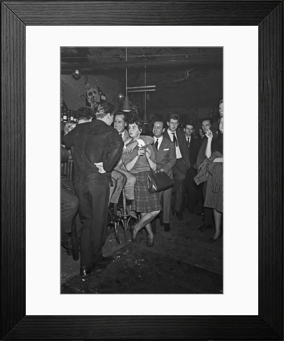 Framed Print : Berliners enjoying a night out at the Old Eden Saloon off of Damaschke Strasse, Berlin Framed Print : Berliners enjoying a night out at the Old Eden Saloon off of Damaschke Strasse, Berlin