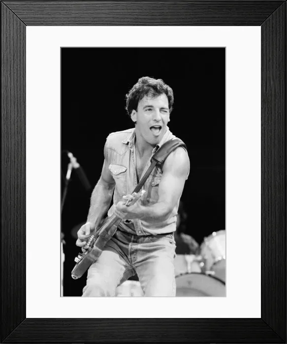 Framed Print : Bruce Springsteen performs at Wembley Stadium, London, United Kingdom Framed Print : Bruce Springsteen performs at Wembley Stadium, London, United Kingdom