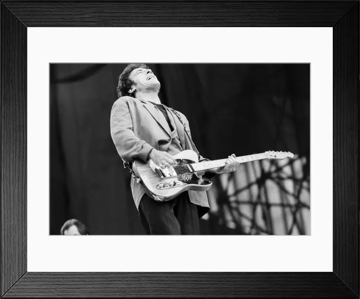 Framed Print : Bruce Springsteen performing with The E Street Band at Villa Park, The Midlands, England Framed Print : Bruce Springsteen performing with The E Street Band at Villa Park, The Midlands, England