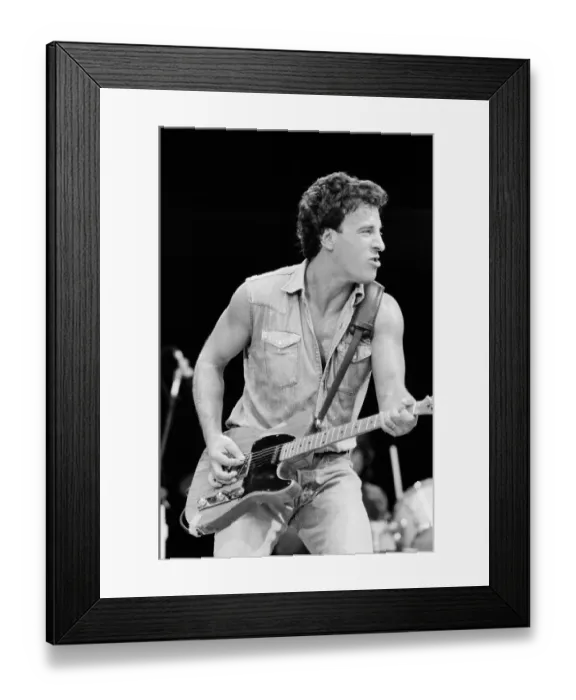 Framed Print : Bruce Springsteen performs at Wembley Stadium, London, United Kingdom