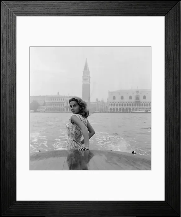 Framed Print : 1956 Venice Film Festival, Italy, Monday 3rd September 1956
