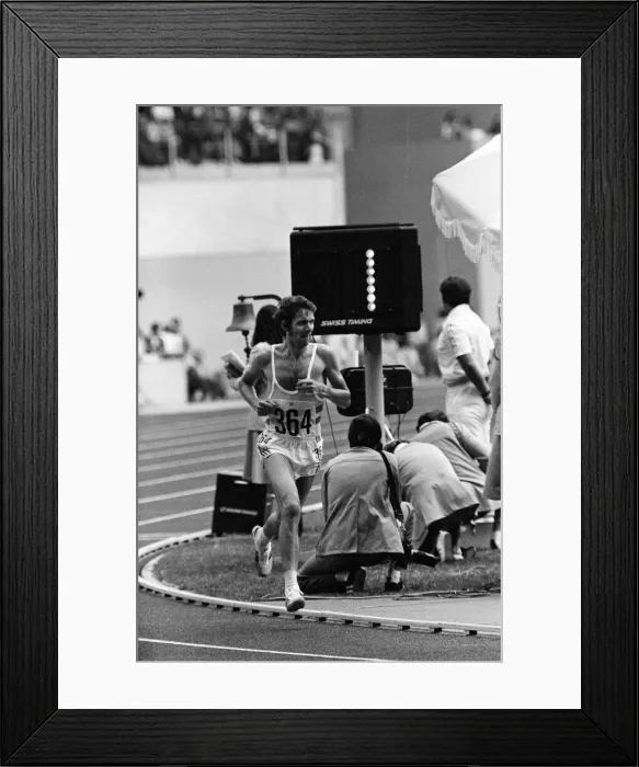 Framed Print : The 1976 Summer Olympics in Montreal, Canada. Pictured, the mens 10, 000 metres race Framed Print : The 1976 Summer Olympics in Montreal, Canada. Pictured, the mens 10, 000 metres race