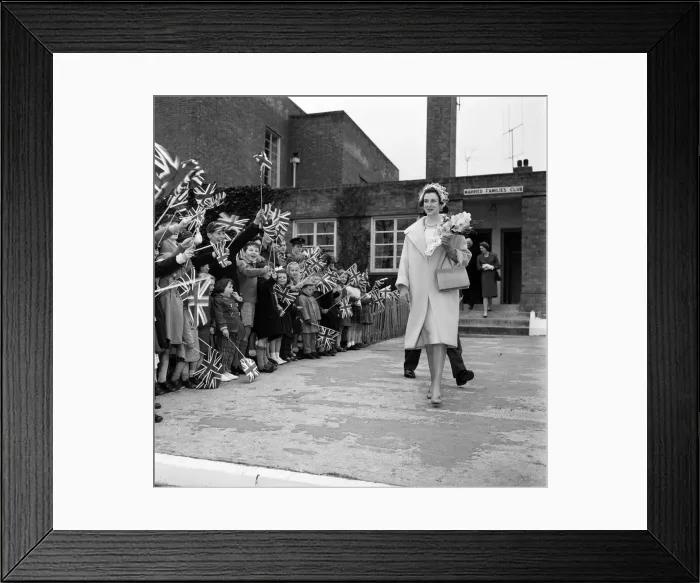 Framed Print : Princess Alexandra of Kent visits RAF Wattisham, Suffolk. 13th April 1960 Framed Print : Princess Alexandra of Kent visits RAF Wattisham, Suffolk. 13th April 1960