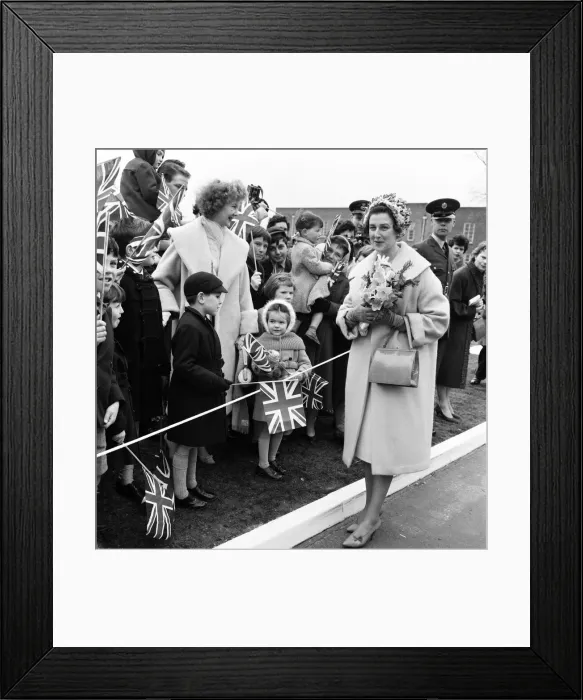 Framed Print : Princess Alexandra of Kent visits RAF Wattisham, Suffolk. 13th April 1960