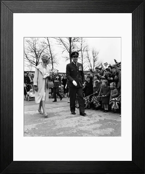 Framed Print : Princess Alexandra of Kent visits RAF Wattisham, Suffolk. 13th April 1960 Framed Print : Princess Alexandra of Kent visits RAF Wattisham, Suffolk. 13th April 1960
