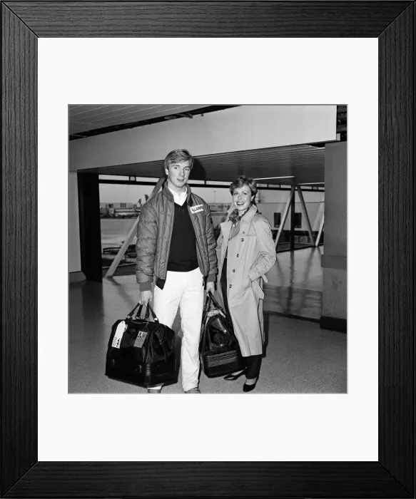 Framed Print : World Ice Dance Skating Champions Torvill and Dean arriving at Heathrow Airport from Oslo Framed Print : World Ice Dance Skating Champions Torvill and Dean arriving at Heathrow Airport from Oslo