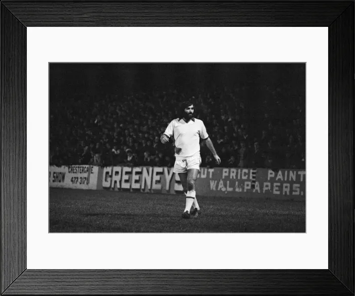 Framed Print : George Best, former Manchester United player, playing in his first match for Fourth Framed Print : George Best, former Manchester United player, playing in his first match for Fourth