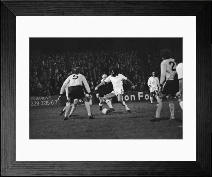 Framed Print : George Best, former Manchester United player, playing in his first match for Fourth