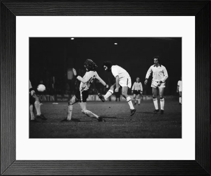 Framed Print : George Best, former Manchester United player, playing in his first match for Fourth Framed Print : George Best, former Manchester United player, playing in his first match for Fourth