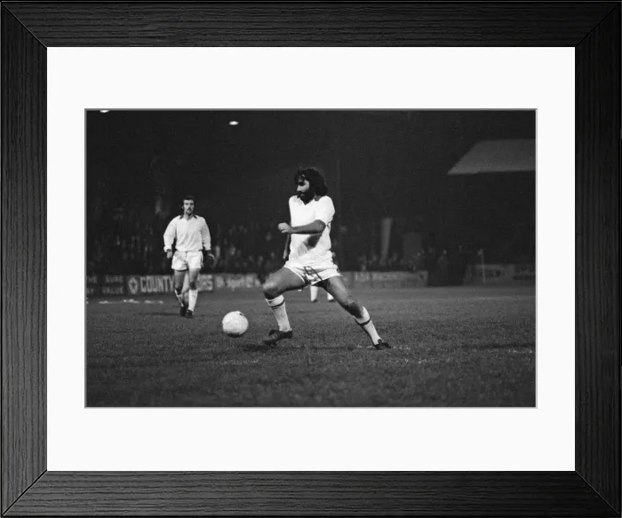 Framed Print : George Best, former Manchester United player, playing in his first match for Fourth Framed Print : George Best, former Manchester United player, playing in his first match for Fourth
