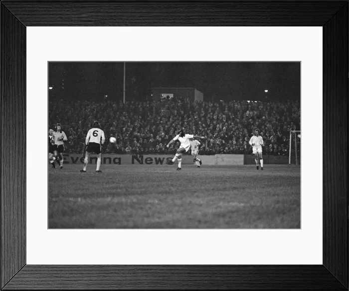 Framed Print : George Best, former Manchester United player, playing in his first match for Fourth Framed Print : George Best, former Manchester United player, playing in his first match for Fourth
