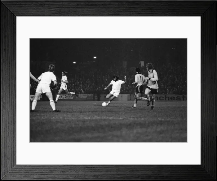 Framed Print : George Best, former Manchester United player, playing in his first match for Fourth Framed Print : George Best, former Manchester United player, playing in his first match for Fourth