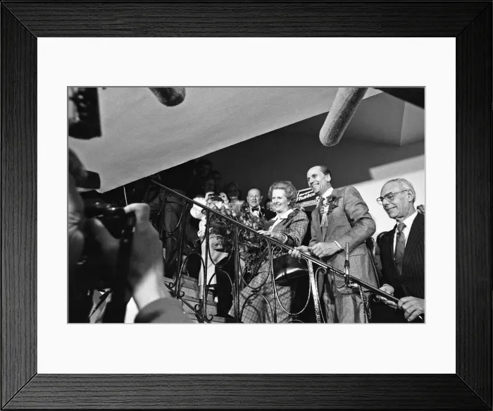 Framed Print : Prime Minister Margaret Thatcher, her husband, Denis Thatcher Framed Print : Prime Minister Margaret Thatcher, her husband, Denis Thatcher