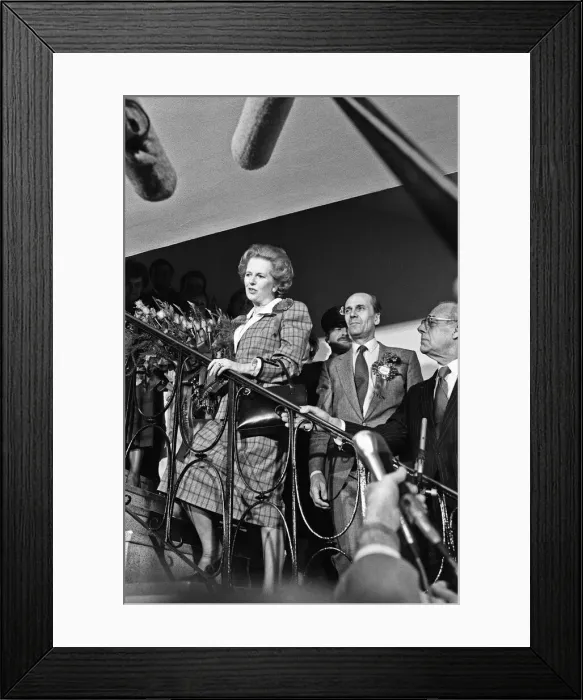 Framed Print : Prime Minister Margaret Thatcher, her husband, Denis Thatcher Framed Print : Prime Minister Margaret Thatcher, her husband, Denis Thatcher