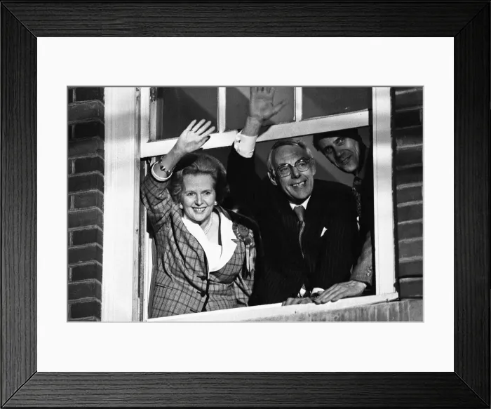 Framed Print : Prime Minister Margaret Thatcher, her husband, Denis Thatcher Framed Print : Prime Minister Margaret Thatcher, her husband, Denis Thatcher
