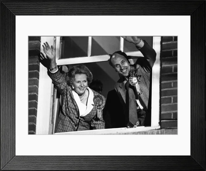 Framed Print : Prime Minister Margaret Thatcher and Conservative Party chairman, Norman Tebbit Framed Print : Prime Minister Margaret Thatcher and Conservative Party chairman, Norman Tebbit