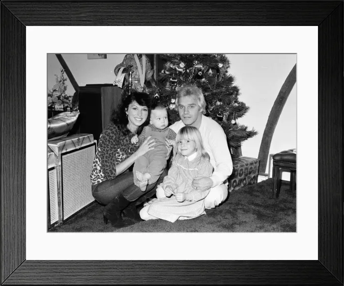 Framed Print : Freddie Starr, Comedian, wife Sandy and children, Jody and Donna, Christmas Framed Print : Freddie Starr, Comedian, wife Sandy and children, Jody and Donna, Christmas