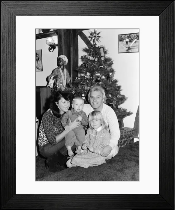 Framed Print : Freddie Starr, Comedian, wife Sandy and children, Jody and Donna, Christmas Framed Print : Freddie Starr, Comedian, wife Sandy and children, Jody and Donna, Christmas