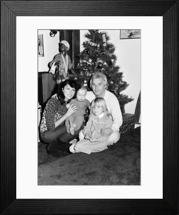 Framed Print : Freddie Starr, Comedian, wife Sandy and children, Jody and Donna, Christmas Framed Print : Freddie Starr, Comedian, wife Sandy and children, Jody and Donna, Christmas