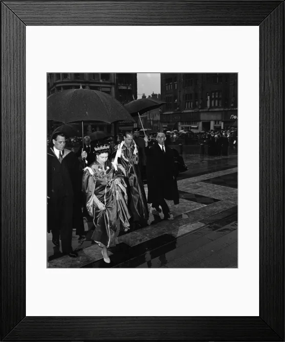 Framed Print : Members of the Royal Family attend a dedication of the Chapel of the Most Excellent Order