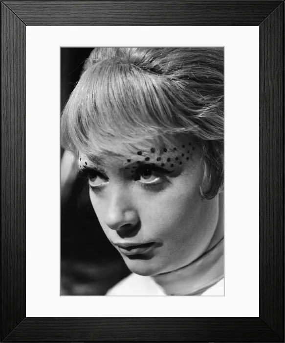 Framed Print : Filming Doctor Who, The Drahvins from the planet Drahva in Galaxy 4, Studio Rehearsal