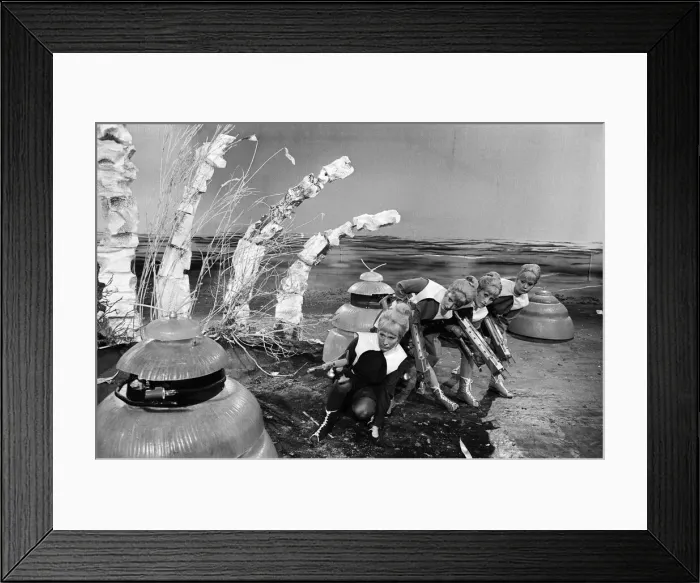 Framed Print : Filming Doctor Who, The Drahvins from the planet Drahva in Galaxy 4, Studio Rehearsal Framed Print : Filming Doctor Who, The Drahvins from the planet Drahva in Galaxy 4, Studio Rehearsal