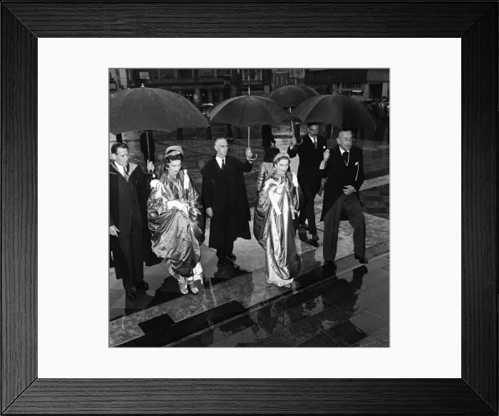 Framed Print : Members of the Royal Family attend a dedication of the Chapel of the Most Excellent Order
