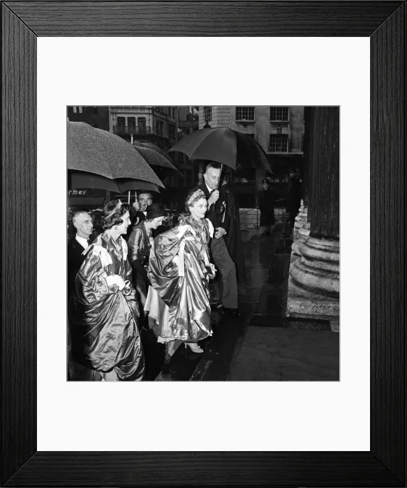 Framed Print : Members of the Royal Family attend a dedication of the Chapel of the Most Excellent Order