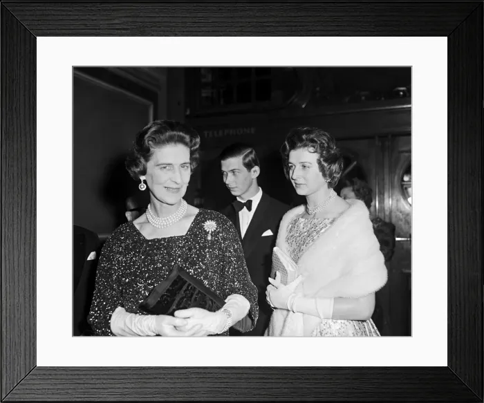 Framed Print : Princess Marina, Duchess of Kent attends a charity performance of Framed Print : Princess Marina, Duchess of Kent attends a charity performance of