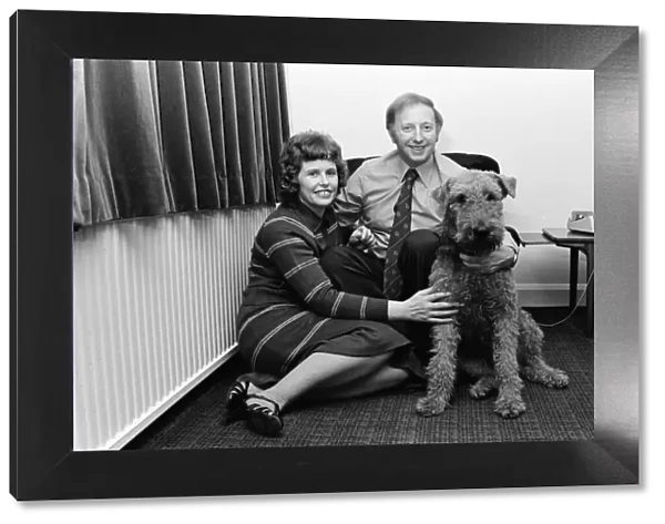 Arthur Scargill and his wife Anne at home near Barnsley, Yorkshire, with their dog Ginger